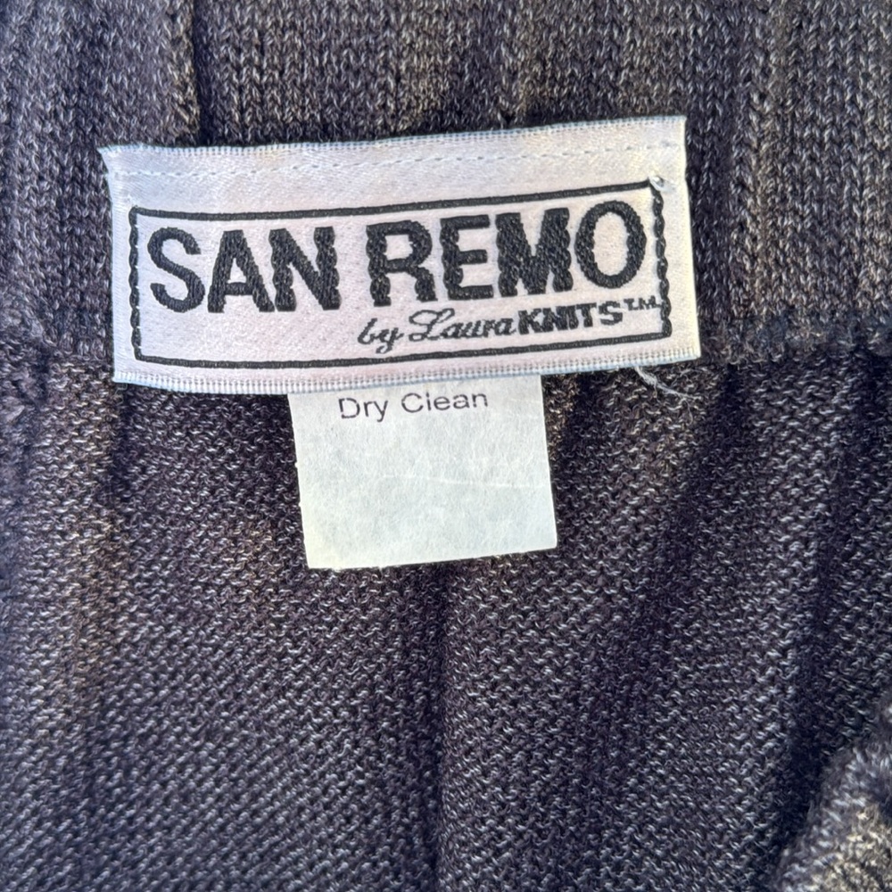 San Remo 2 piece slacks and zippered cardigan size S. Gray and light blue. - Picture 10 of 13